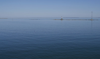 Image showing Empty deep blue sea