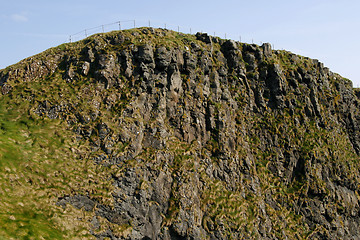 Image showing Rocky grassy green hill, Northern Ireland