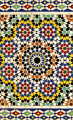 Image showing Traditional Moroccan tile pattern