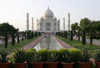 Image showing Beautiful mosque Taj Mahal. Agra, India