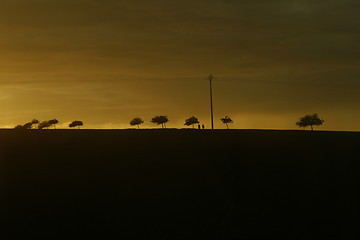 Image showing Horizon at sunset