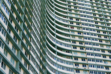 Image showing Huge apartment building complex in Havana, Cuba