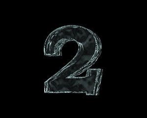 Image showing frozen number two