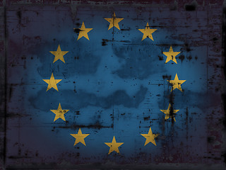 Image showing grunge eu