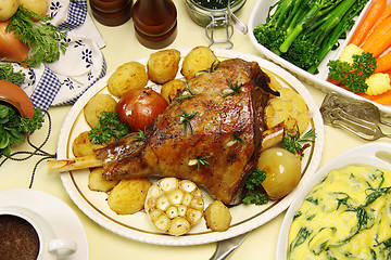 Image showing Baked Leg Of Lamb