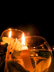 Image showing Candle in Snifter