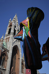 Image showing Church and Statue.