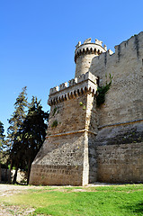 Image showing Medieval fortress of Rhodes.