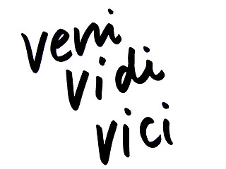 Image showing veni, vidi, vici