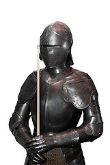 Image showing knight with billiard cue