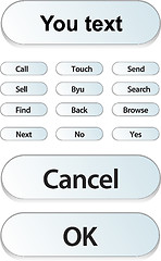 Image showing Vector computer buttons 