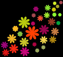 Image showing Abstract vector floral set