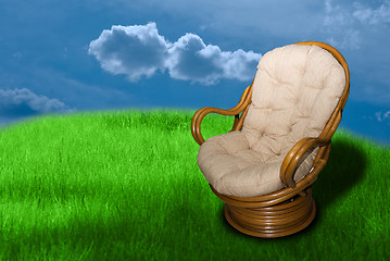 Image showing wicker chair 