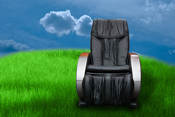 Image showing massage arm-chair