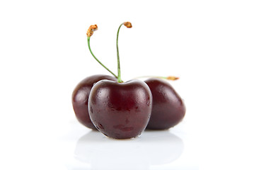 Image showing Ripe cherries 