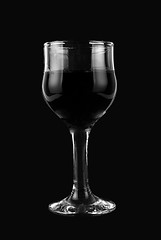 Image showing black and white wine glass 