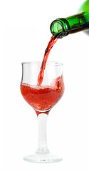 Image showing pour red wine 
