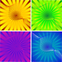 Image showing vector color background