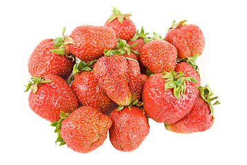 Image showing red ripe strawberries