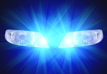 Image showing automotive head lamps