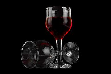 Image showing glass of wine