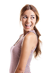 Image showing Happy young woman