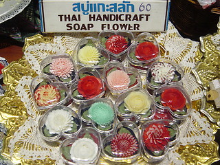 Image showing Thai Handicraft - Soap Flowers