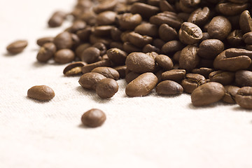 Image showing Roasted coffee beans