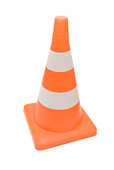 Image showing Road warning cone