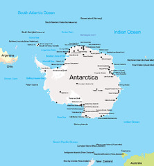 Image showing Antarctica Map