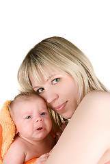 Image showing  happy mother with baby