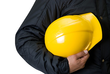 Image showing Yellow helmet