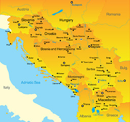 Image showing Balkan  map