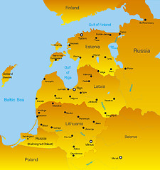 Image showing Baltic region countries