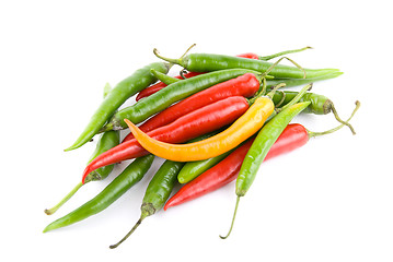 Image showing colored chili peppers 