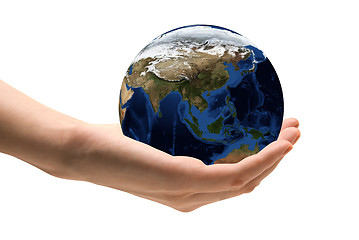 Image showing World in Hands