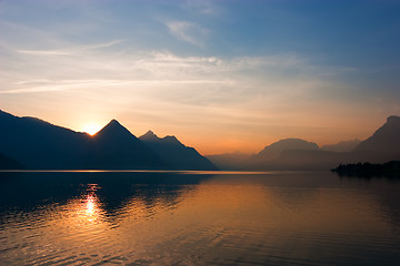 Image showing Mountain Sunrise