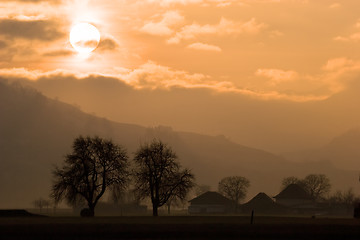 Image showing Rural Sunset