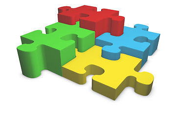 Image showing Puzzle Pieces