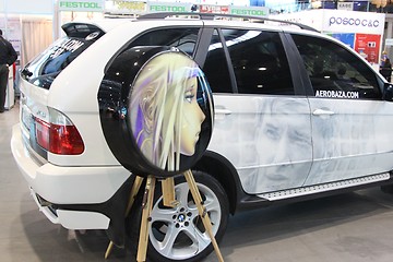 Image showing Automobile exhibition. Russia. St.-Petersburg. 2009