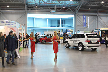 Image showing Automobile exhibition. Russia. St.-Petersburg. 2009