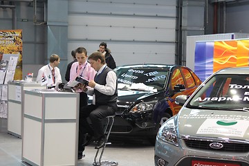 Image showing Automobile exhibition. Russia. St.-Petersburg. 2009
