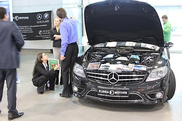 Image showing Automobile exhibition. Russia. St.-Petersburg. 2009