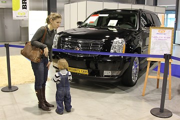 Image showing Automobile exhibition. Russia. St.-Petersburg. 2009