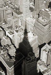 Image showing Shadow of empire state building