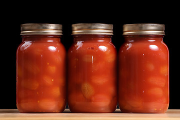 Image showing Jars of Tomatoes