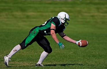 Image showing Catching the Football