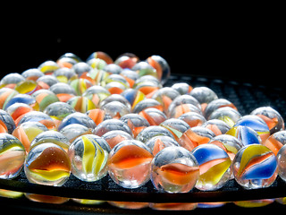 Image showing Colored Marbles