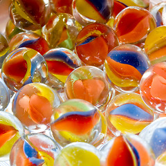Image showing Colored Marbles