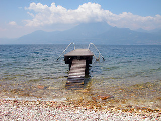Image showing Detail of Lake Garda Countryside in Italy    